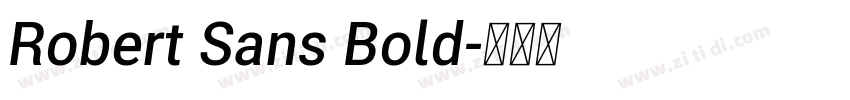 Robert Sans Bold字体转换